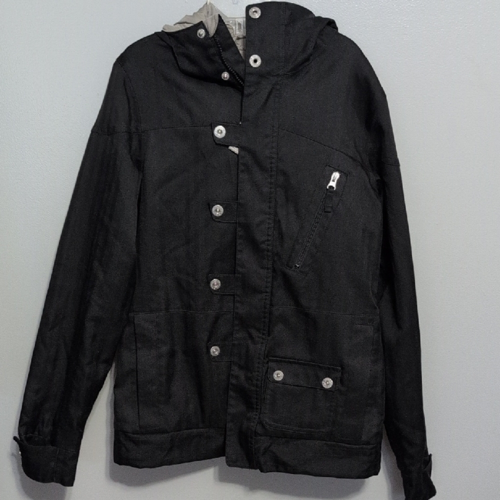 CLEARANCE!!! Burton Black Ski Jacket with Hood and Durable Design